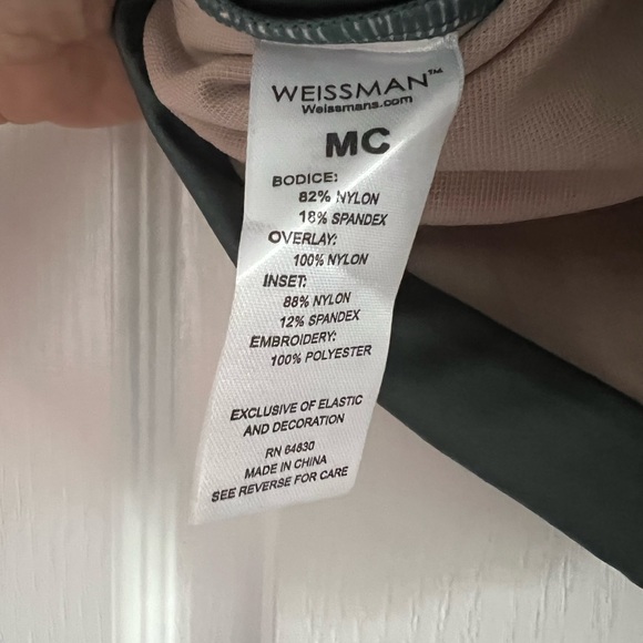 Weissman Two Piece Lace and Embroidered Dance Costume Size MC - Picture 14 of 16